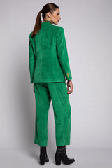 DORIN GREEN CORDUROY TROUSERS