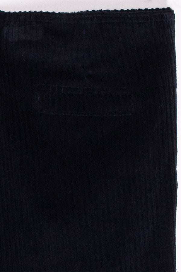 LIDIA BLACK CORDUROY TROUSERS