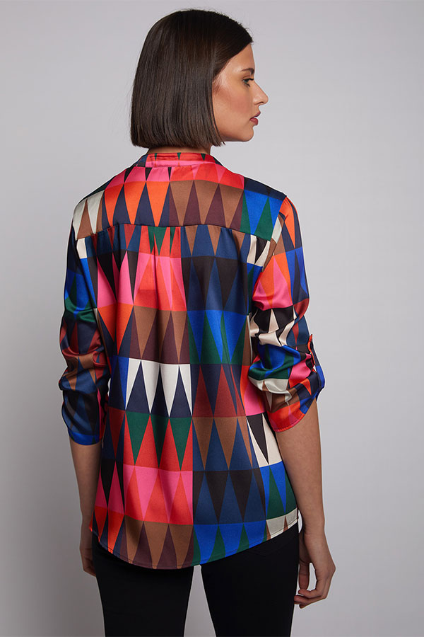 FRANCINA ZIGZAG PRINT SHIRT