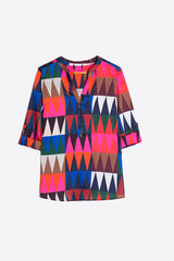 FRANCINA ZIGZAG PRINT SHIRT