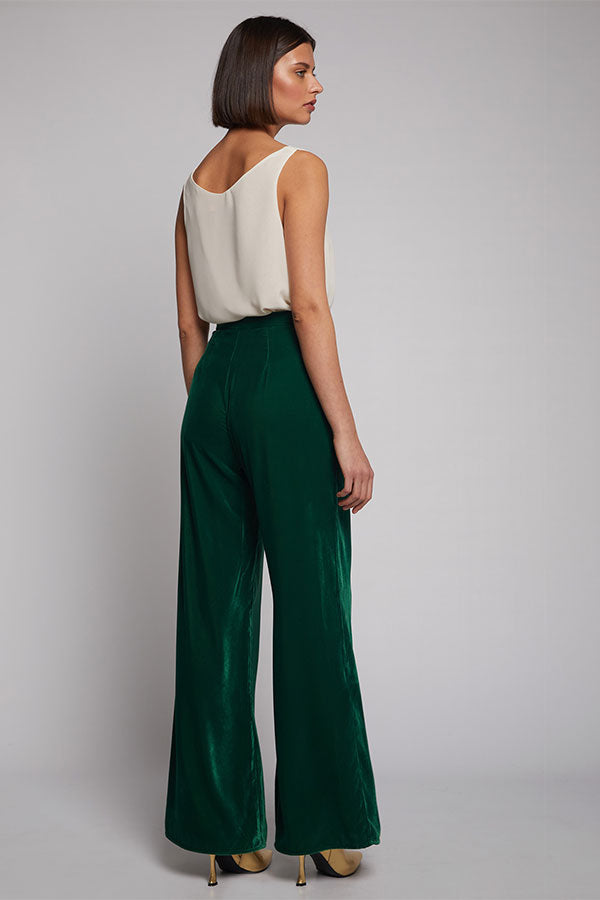 MOLLY GREEN VELVET TROUSERS