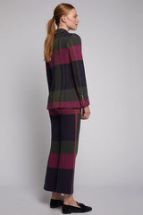 CAROLE KNIT CHECK TROUSERS