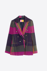 INGRID KNIT CHECK JACKET