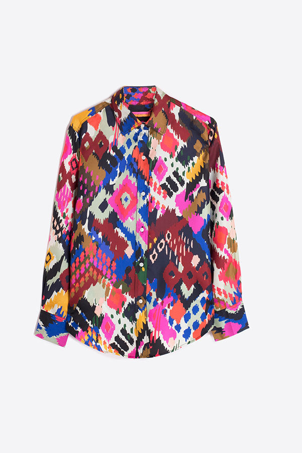 DONIA SILK IKAT SHIRT