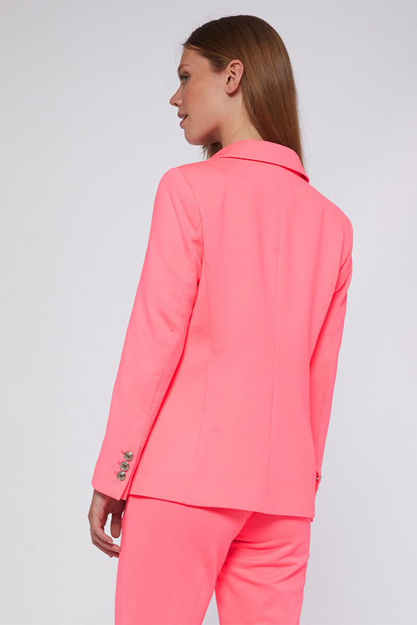 HARLOW FLUOR PINK KNIT JACKET