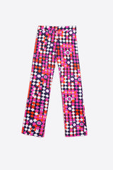 TIFFANY PINK NAVY GEOMETRIC TROUSER