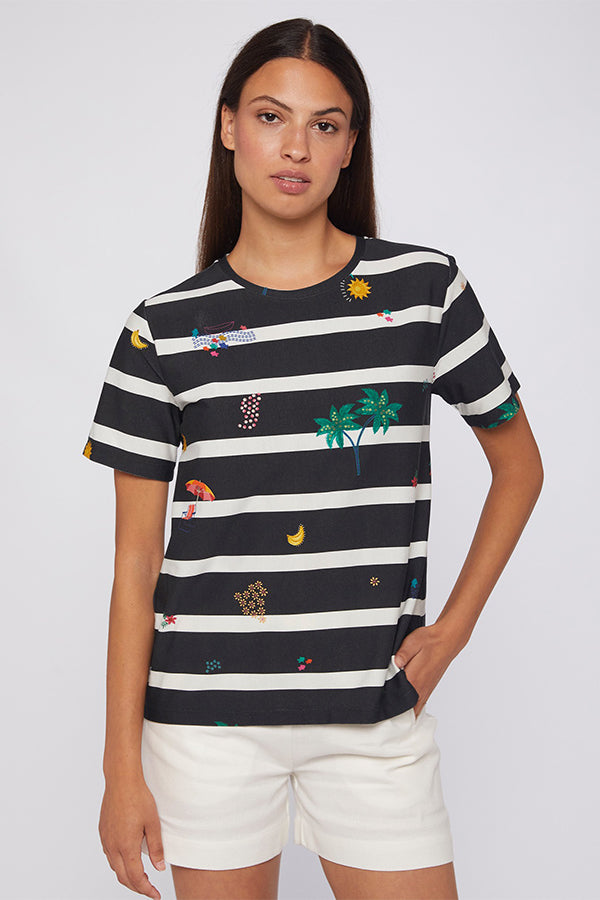 TORA BIARRITZ STRIPED T-SHIRT