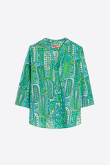 JULIET GREEN PAISLEY SHIRT