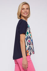 TORA MULTICOLOUR IKAT COTTON T-SHIRT