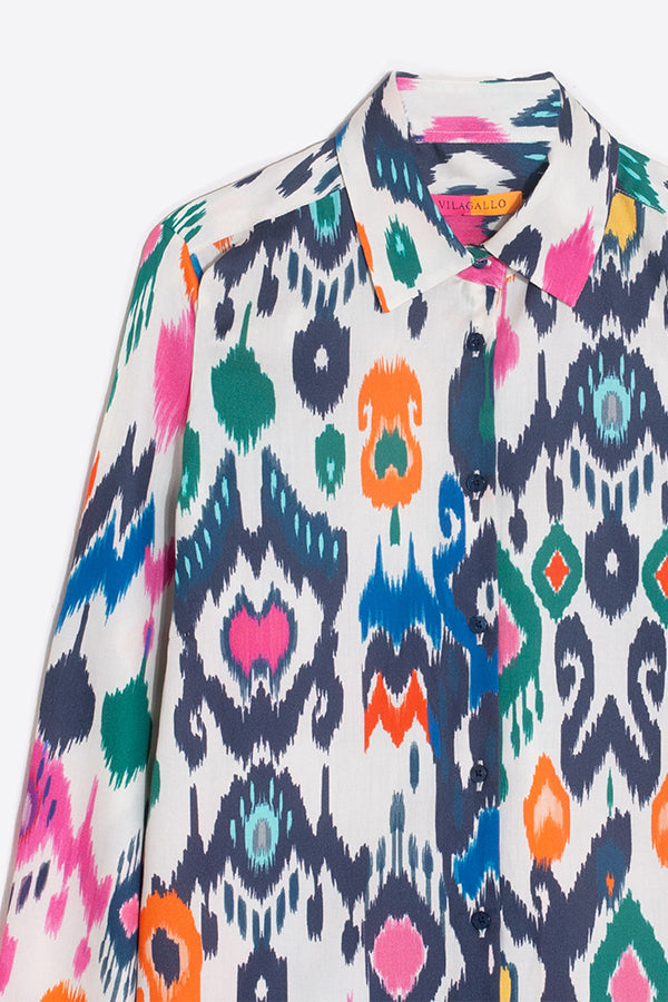 ISABELLA MULTICOLOUR IKAT COTTON SHIRT