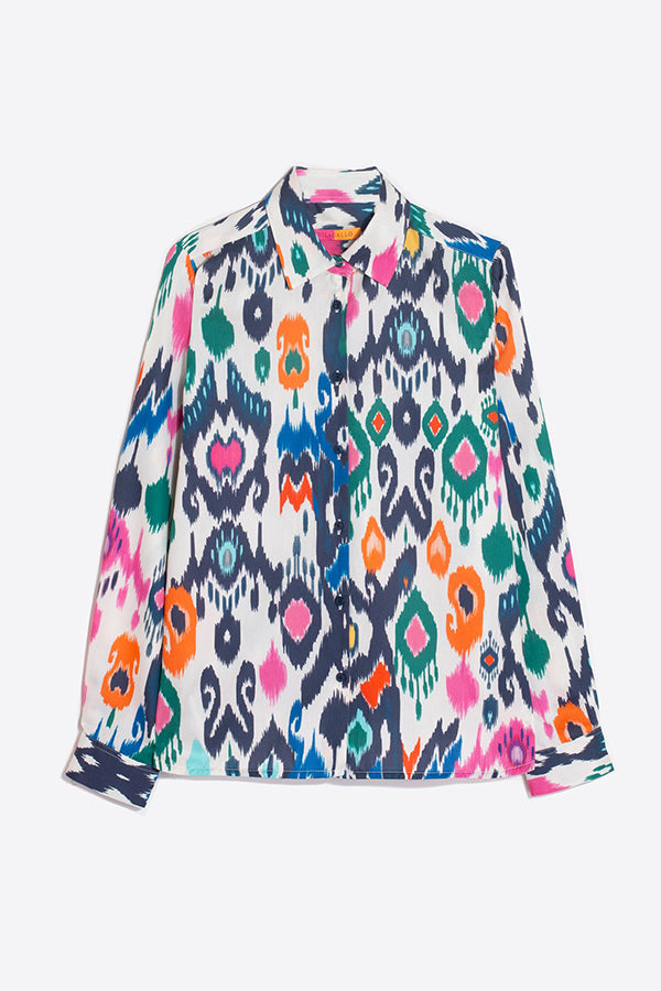 ISABELLA MULTICOLOUR IKAT COTTON SHIRT