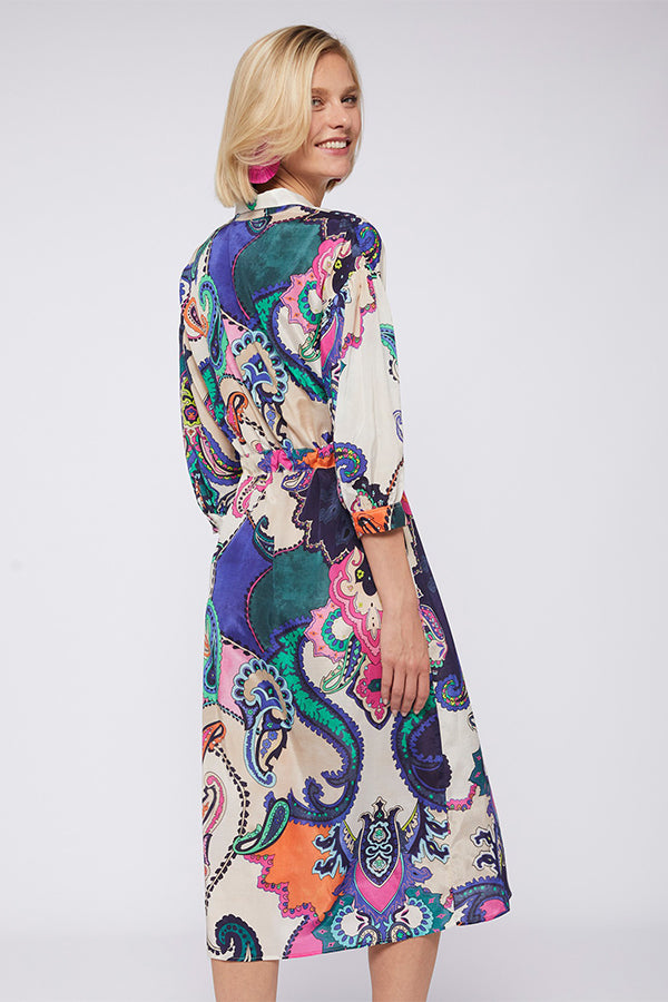 LIPA MAXI PAISLEY PRINT DRESS