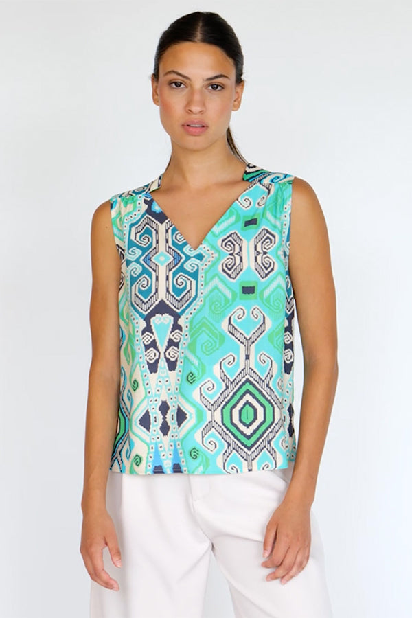 ANNITA NAVAJO TURQUOISE SHIRT