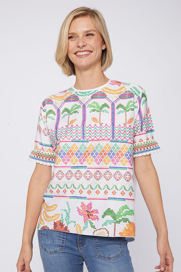 DARZIE MENORCA STITCH T-SHIRT