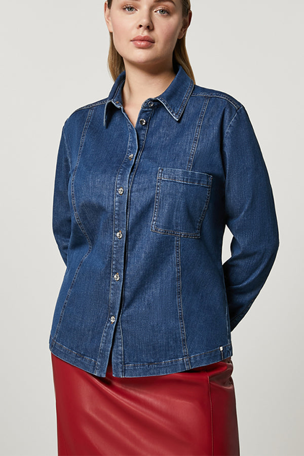 DAZZY COTTON DENIM SHIRT