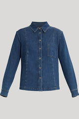 DAZZY COTTON DENIM SHIRT