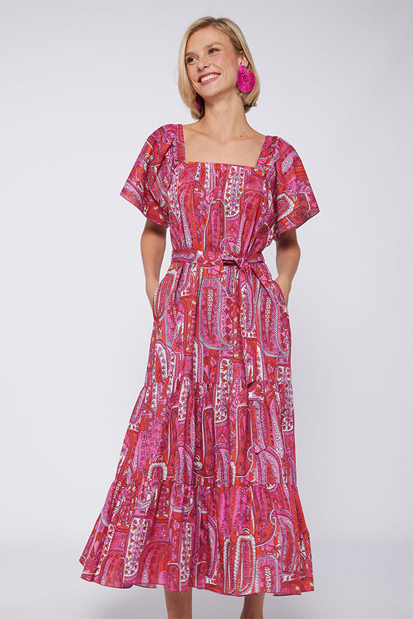 PALMIRA PINK PAISLEY DRESS