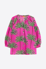 MABEL PINK PALM TREE SHIRT