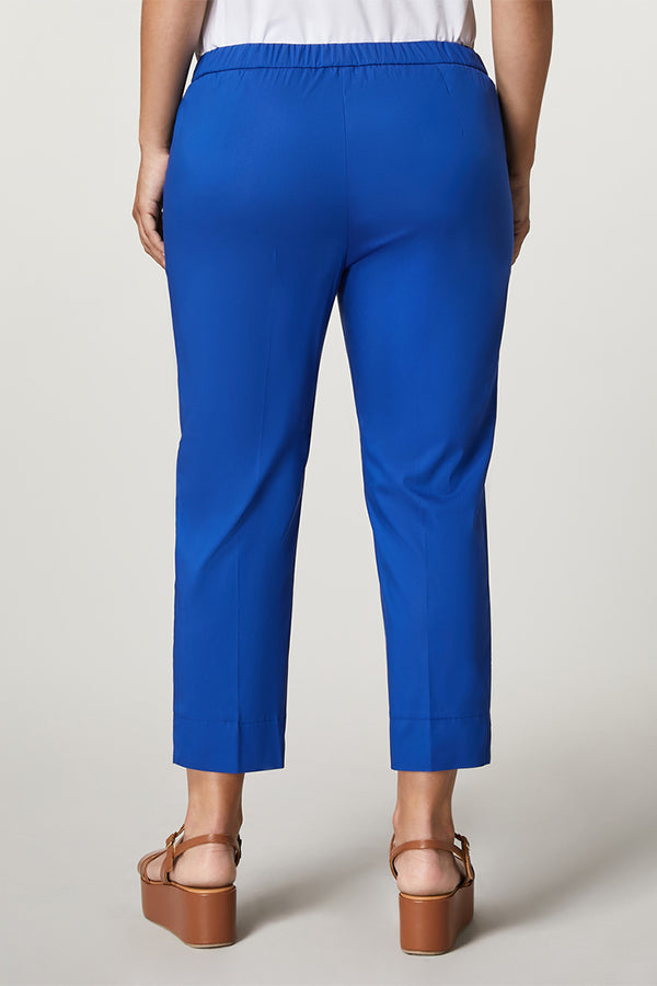 ARTELLO BLUE COTTON POPLIN TROUSERS