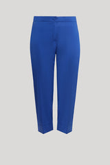 ARTELLO BLUE COTTON POPLIN TROUSERS