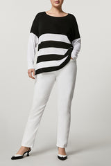 MAREMMA WHITE COTTON SLIM TROUSERS