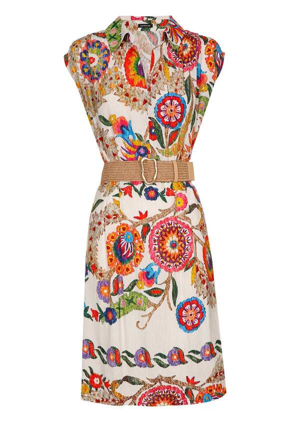 SUPPLE GRAPHIC PRINT SHORT DRESS