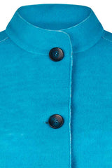 TURQUOISE BUTTONED JACKET