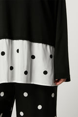 FIORINA POLKA DOT VISCOSE SWEATER