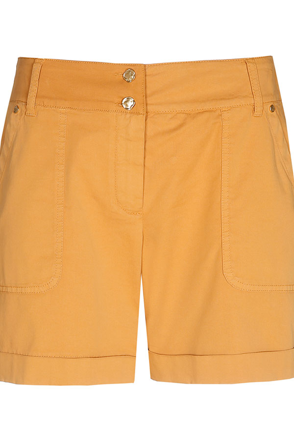 CAMEL COTTON SHORTS