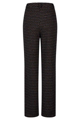 DEEP BLUE TWEED-LIKE TROUSER