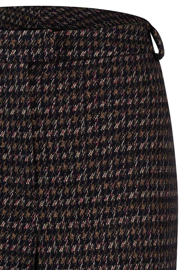 DEEP BLUE TWEED-LIKE TROUSER