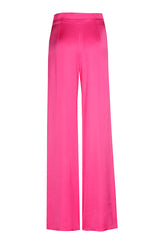 HOT PINK WIDE SHINY TROUSERS