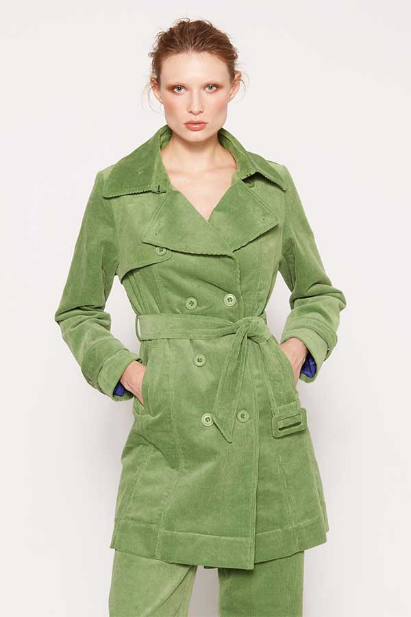 CORDUROY TRENCH COAT