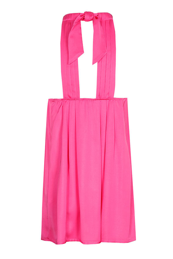 HOT PINK OPEN BACK TUNIC