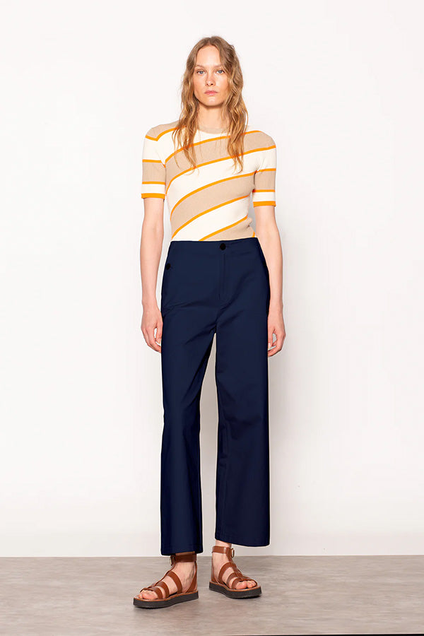 NAVY WIDE TROUSER