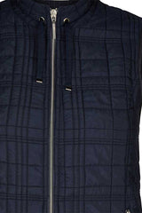 NAVY QUILTED LIGHT VEST