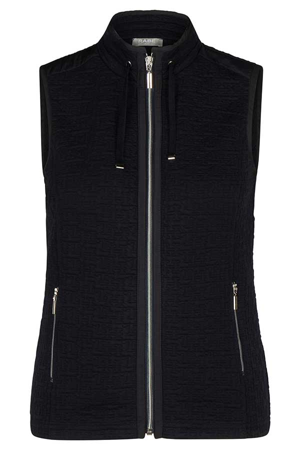 NAVY BLUE ZIPPED  VEST