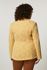 JAMES YELLOW SEMI FITTED BLAZER