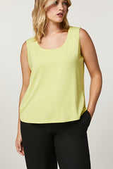 FALESIA YELLOW VISCOSE JERSEY TANK TOP