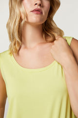 FALESIA YELLOW VISCOSE JERSEY TANK TOP