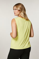 FALESIA YELLOW VISCOSE JERSEY TANK TOP