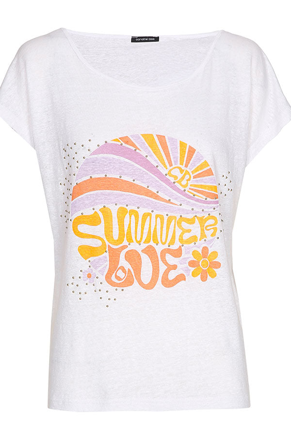 SUMMER LOVE LINEN T-SHIRT