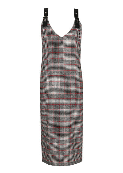 STRAIGHT-FITTING COMFORTABLE PINAFORE