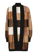 MID LENGTH COLORBLOCK CARDIGAN