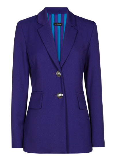 BLAZER WITH CONTRASTED LINING