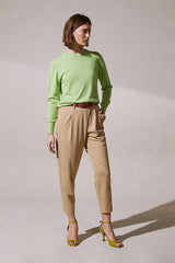 MILANO KNIT PLEATED TROUSERS