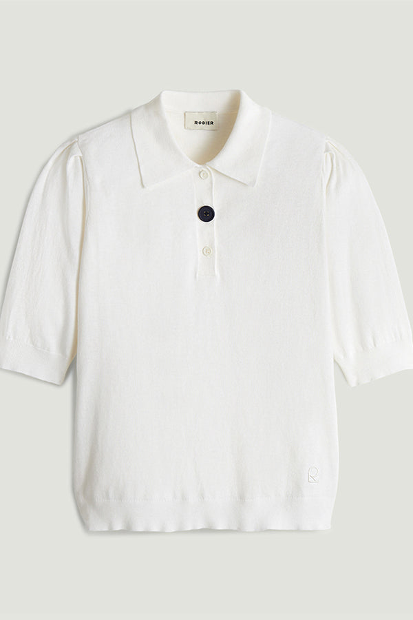 COTTON BLEND SHORT-SLEEVE POLO SHIRT