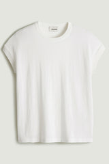 COTTON BLEND ROUND NECK T-SHIRT