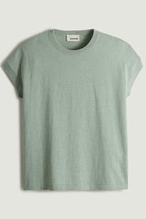 COTTON BLEND ROUND NECK T-SHIRT