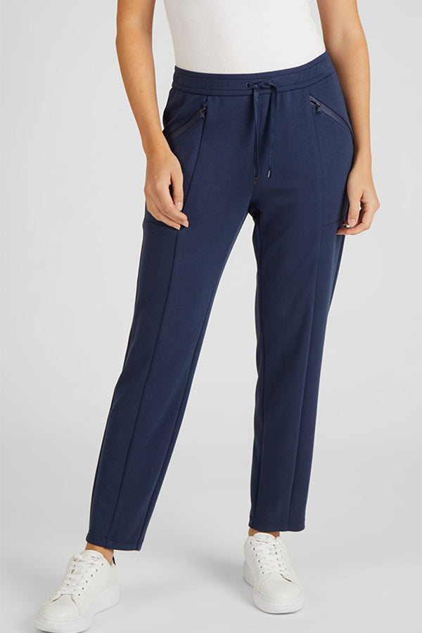 DECORATIVE SEAMS JERSEY TROUSERS